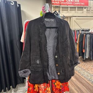 Magnolia Pearl Fanella jacket 100% silk 100% linen